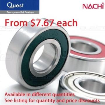 6301-2RS (Nachi 6301-2NSE9CM) Deep Groove Ball Bearing Two contact seal 12x37x12