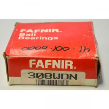 Fafnir Singel Row Ball Bearing #308WDN -  NIB - New Old Stock.